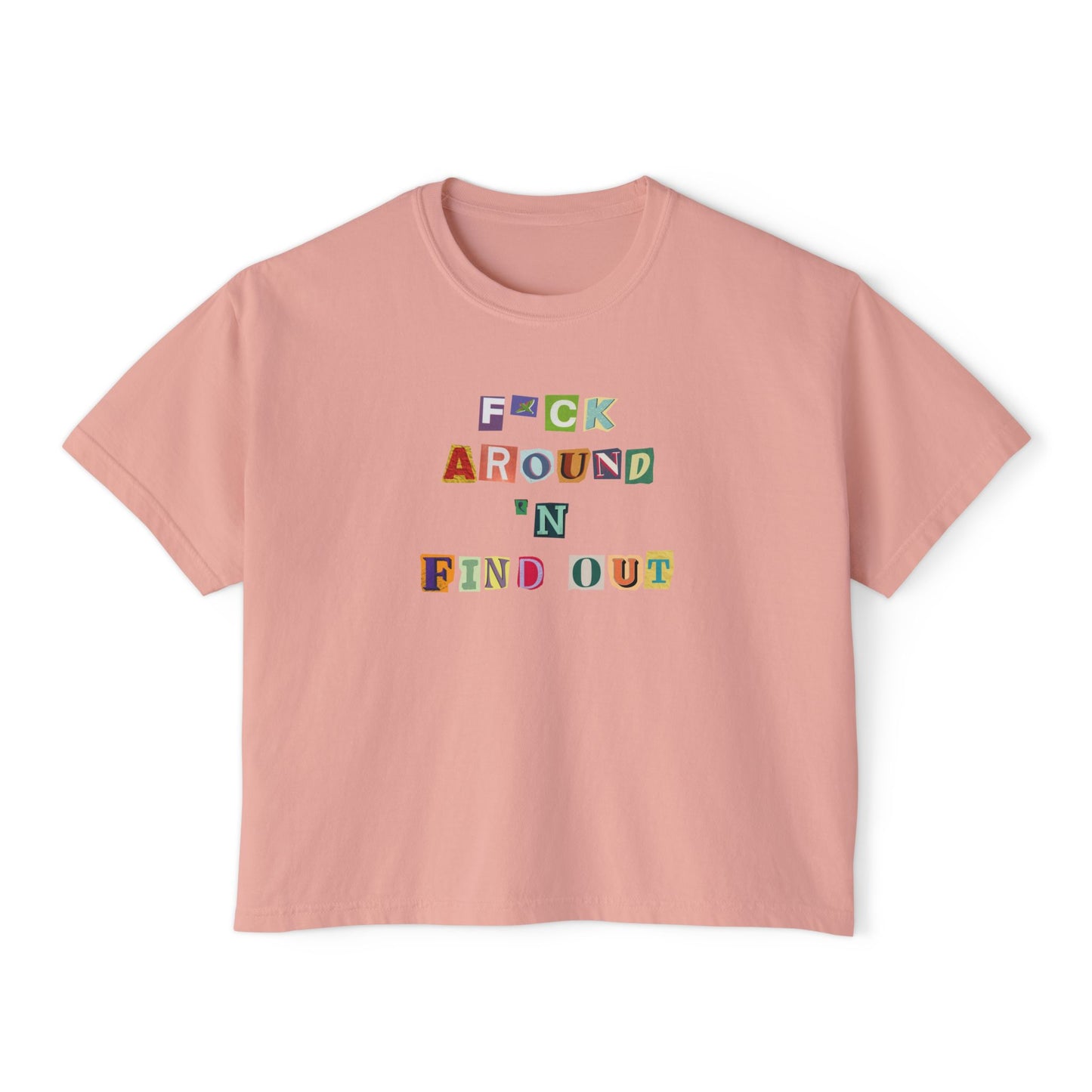 Ransom Note Boxy Cropped T-Shirt
