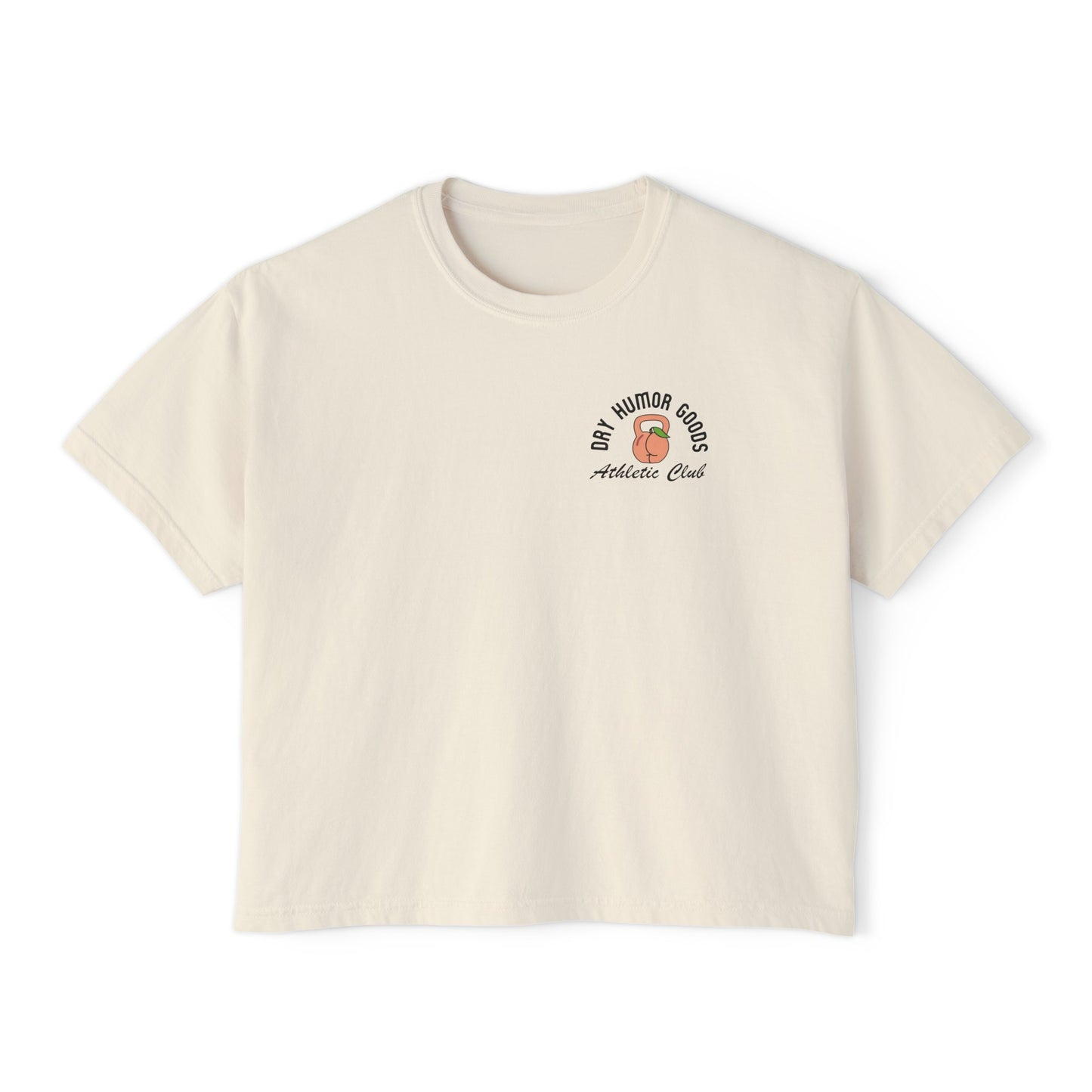 Easy Peasy Booty Squeezy Boxy Cropped T-Shirt