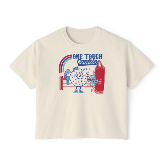 One Tough Cookie Boxy Cropped T-Shirt